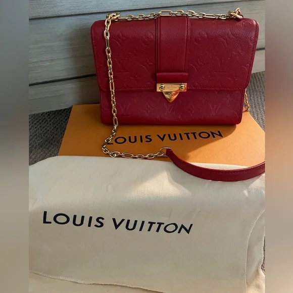 Louis Vuitton Scarlet Monogram Empriente Leather Saint Sulpice PM Bag - Picture 3 of 9